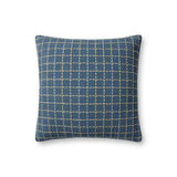 Jean Stoffer x Loloi PJS0017 Blue / Green 18'' x 18'' Cover Only Pillow White Cliff Studio Throw Pillows