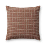 Jean Stoffer x Loloi PJS0017 Rose / Blush 22'' x 22'' Cover Only Pillow White Cliff Studio Throw Pillows
