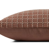 Jean Stoffer x Loloi PJS0017 Rose / Blush 22'' x 22'' Cover Only Pillow White Cliff Studio Throw Pillows