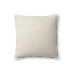 Jean Stoffer x Loloi PJS0018 Ivory 18'' x 18'' Cover Only Pillow White Cliff Studio Throw Pillows