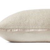 Jean Stoffer x Loloi PJS0018 Oatmeal 13'' x 35'' Cover Only Pillow White Cliff Studio Throw Pillows