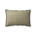 Jean Stoffer x Loloi PJS0018 Olive 13'' x 21'' Cover Only Pillow White Cliff Studio Throw Pillows