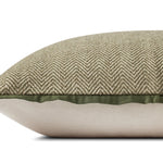 Jean Stoffer x Loloi PJS0018 Olive 13'' x 21'' Cover Only Pillow White Cliff Studio Throw Pillows