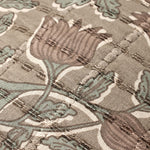 Jean Stoffer x Loloi PJS0019 Taupe / Rose 18'' x 18'' Cover Only Pillow White Cliff Studio Throw Pillows