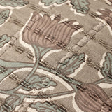 Jean Stoffer x Loloi PJS0019 Taupe / Rose 18'' x 18'' Cover Only Pillow White Cliff Studio Throw Pillows