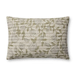 Jean Stoffer x Loloi PJS0023 Natural / Sage 16'' x 26'' Cover Only Pillow White Cliff Studio Throw Pillows