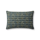 Jean Stoffer x Loloi PJS0025 Blue / Green 13'' x 21'' Cover Only Pillow White Cliff Studio Throw Pillows