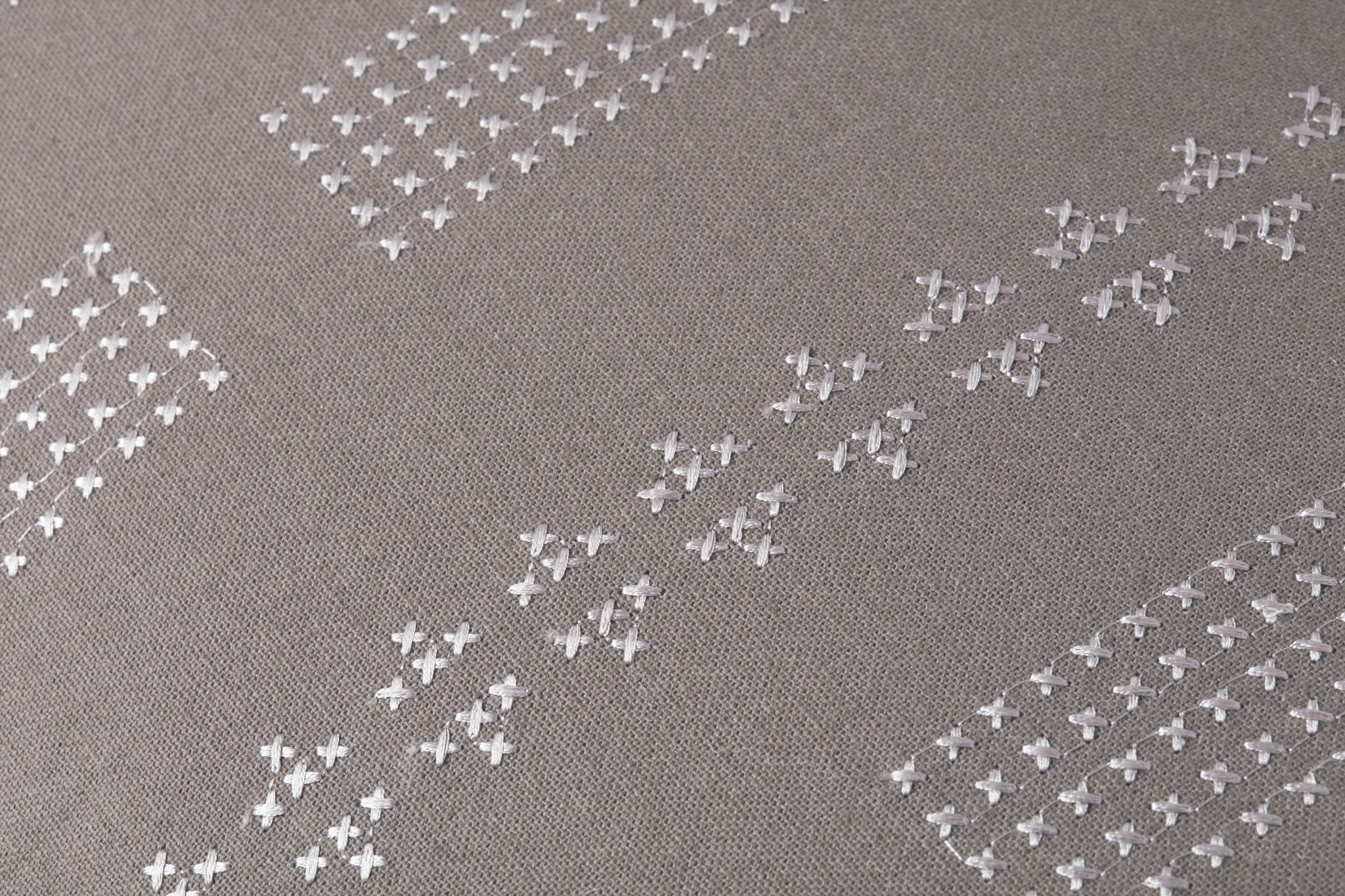 Jean Stoffer x Loloi William Grey 13'' x 21'' Cover Only Pillow White Cliff Studio Pillow