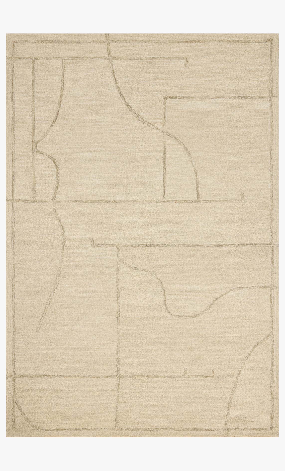 Jeremiah Brent x Loloi Barrow Ivory / Taupe Rug White Cliff Studio Rugs