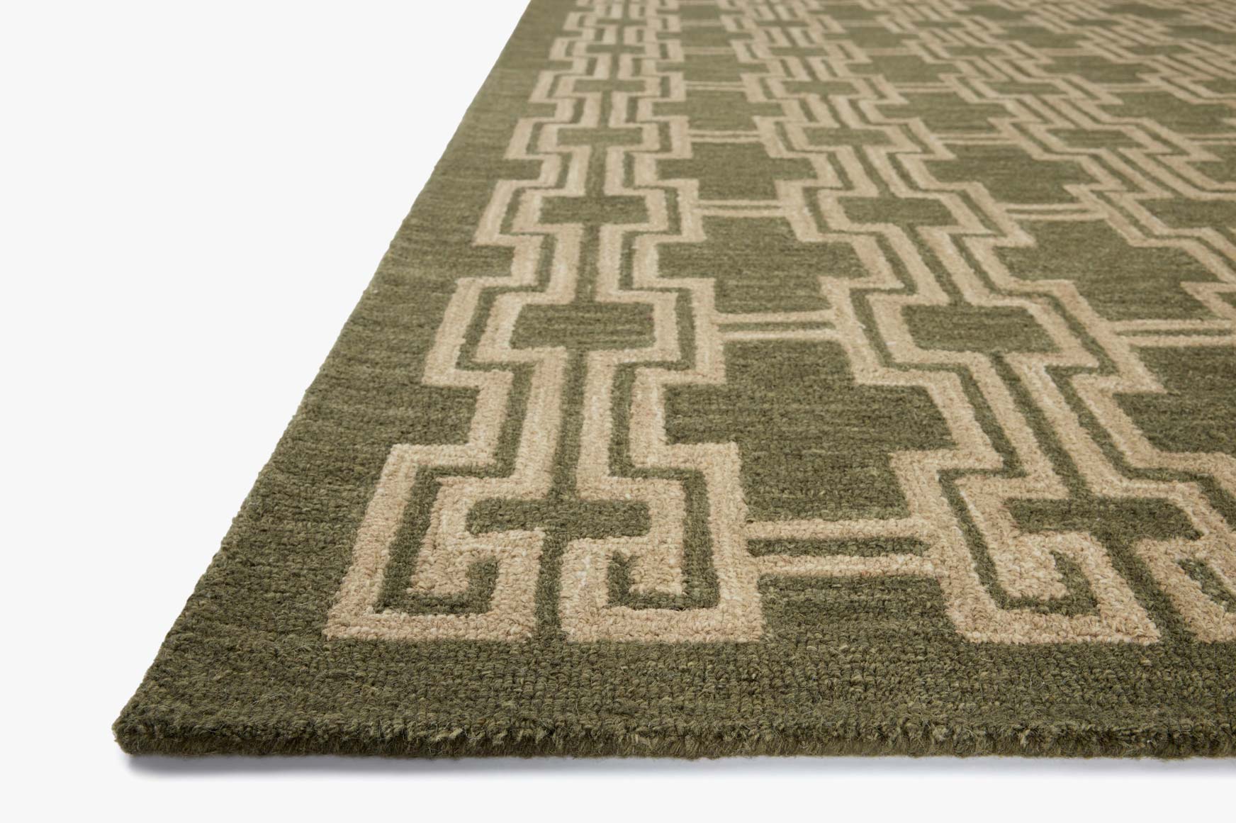 Jeremiah Brent x Loloi Barrow Moss / Beige Rug White Cliff Studio Rugs