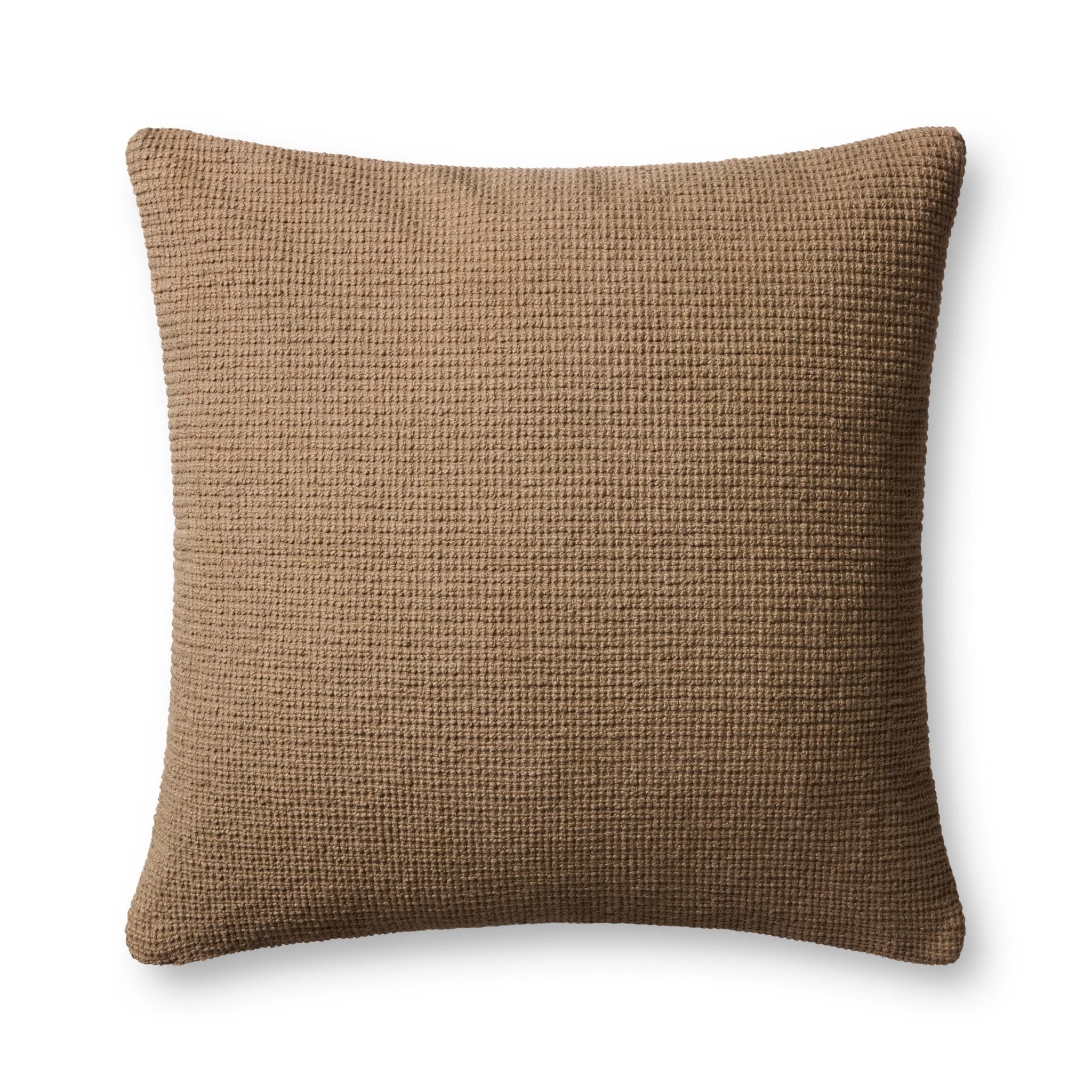 Jeremiah Brent x Loloi Bedford Brown 24'' x 24'' Pillow Cover Only White Cliff Studio Throw Pillows