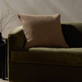 Jeremiah Brent x Loloi Bedford Brown 24'' x 24'' Pillow Cover Only White Cliff Studio Throw Pillows