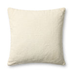 Jeremiah Brent x Loloi Bedford Ivory 24'' x 24'' Pillow Cover Only White Cliff Studio Throw Pillows