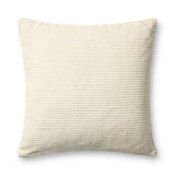 Jeremiah Brent x Loloi Bedford Ivory 24'' x 24'' Pillow Cover Only White Cliff Studio Throw Pillows