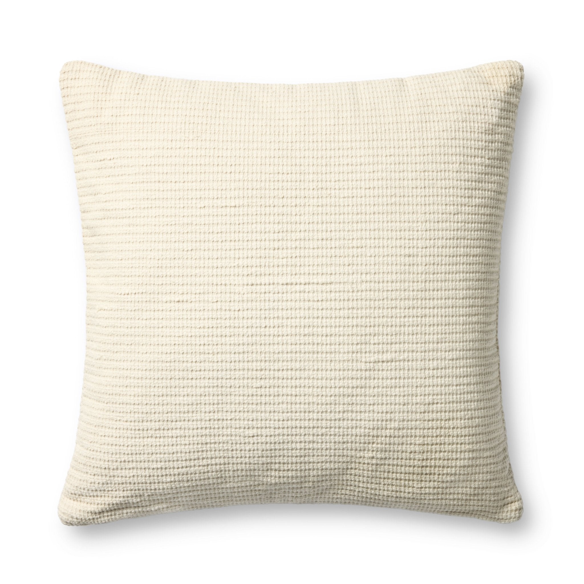 Jeremiah Brent x Loloi Bedford Ivory 24'' x 24'' Pillow Cover Only White Cliff Studio Throw Pillows
