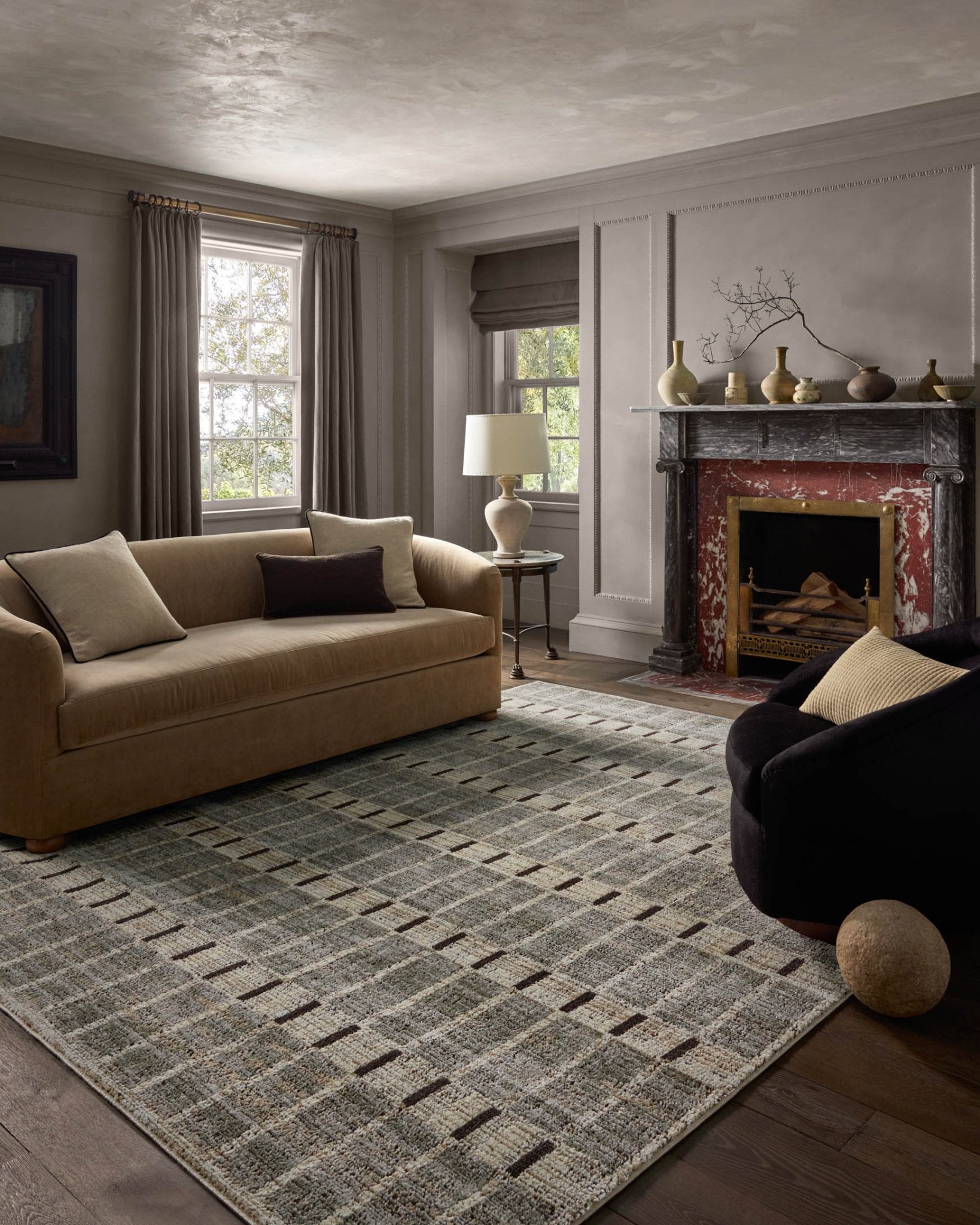 Jeremiah Brent x Loloi Bleecker Sage / Granite Rug White Cliff Studio Rugs