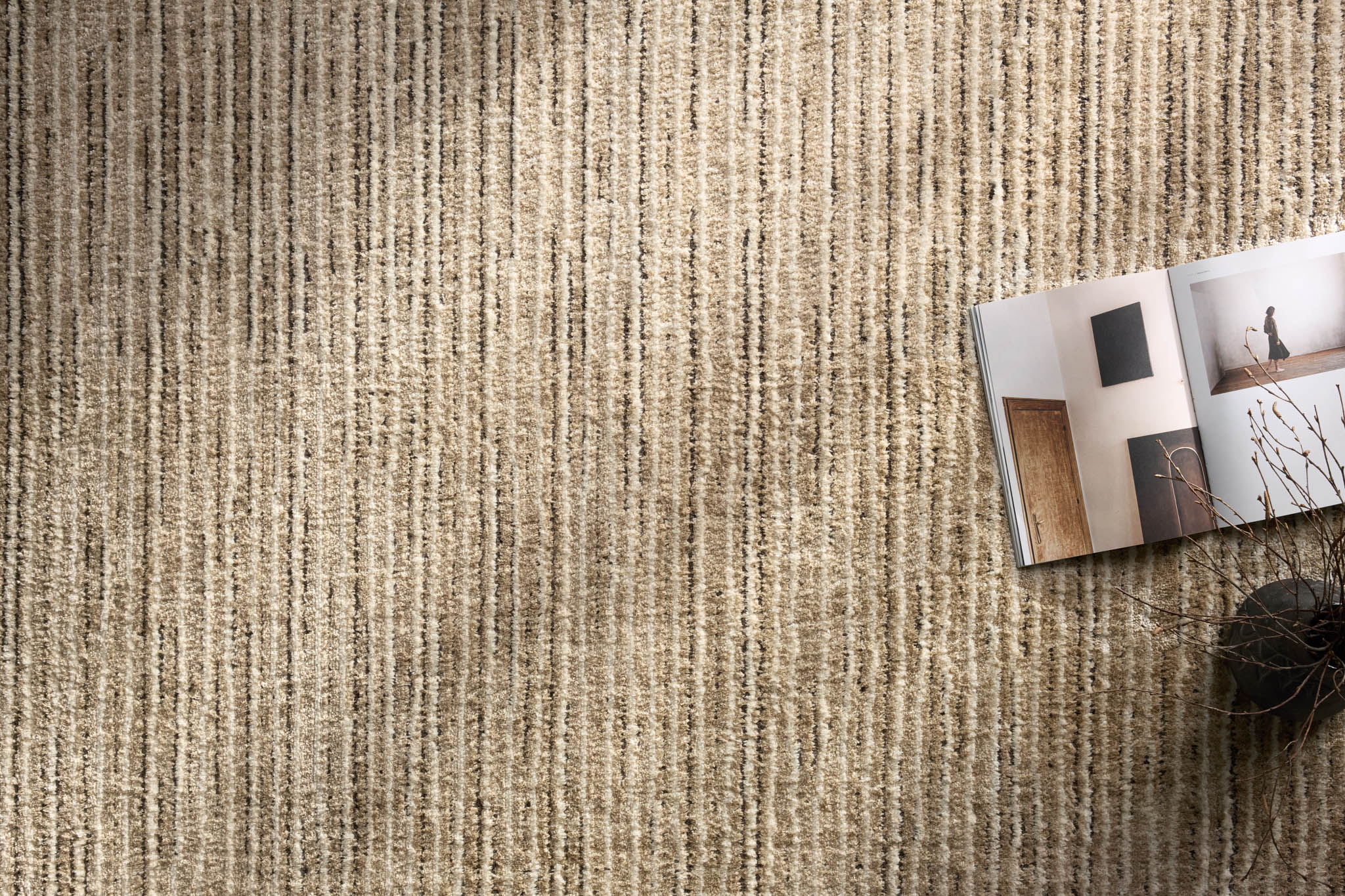 Jeremiah Brent x Loloi Bleecker Sand / Charcoal Rug White Cliff Studio Rugs