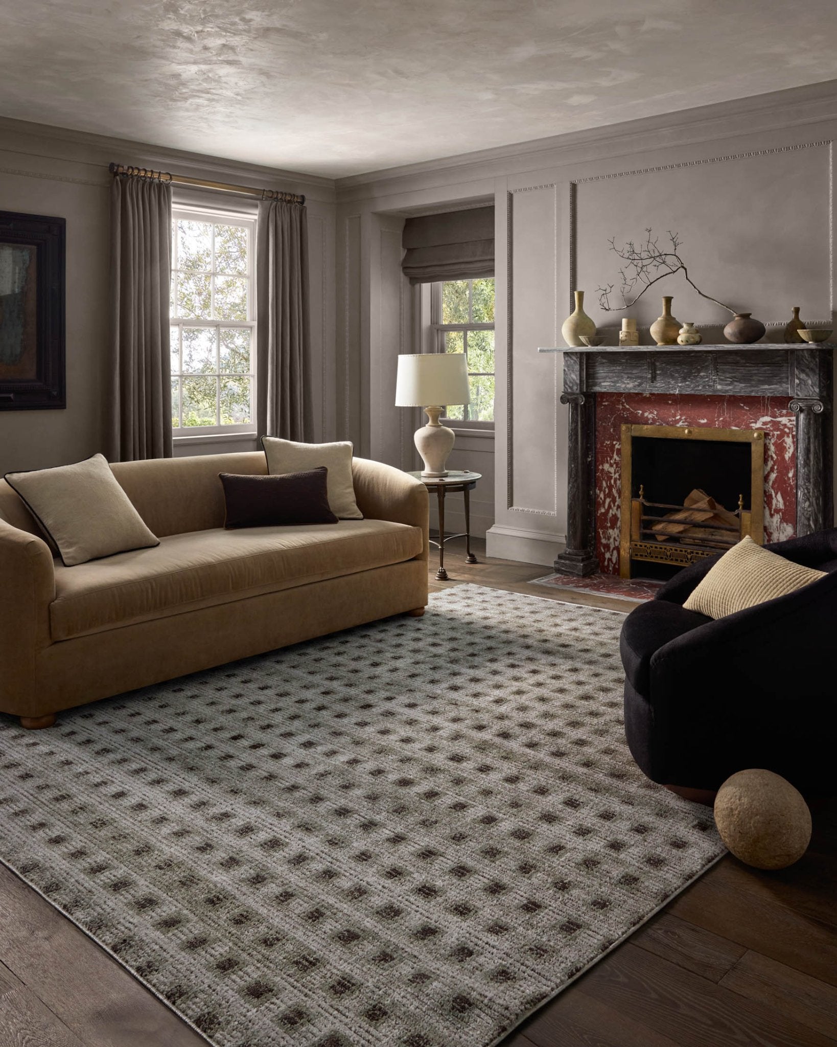 Jeremiah Brent x Loloi Bleecker Silver / Charcoal Rug White Cliff Studio Rugs