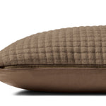 Jeremiah Brent x Loloi Christopher Brown 13'' x 21'' Pillow Cover Only White Cliff Studio Throw Pillows