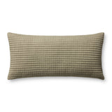 Jeremiah Brent x Loloi Christopher Green 12'' x 27'' Pillow Cover Only White Cliff Studio Throw Pillows