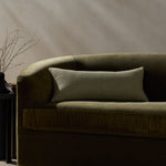 Jeremiah Brent x Loloi Christopher Green 12'' x 27'' Pillow Cover Only White Cliff Studio Throw Pillows