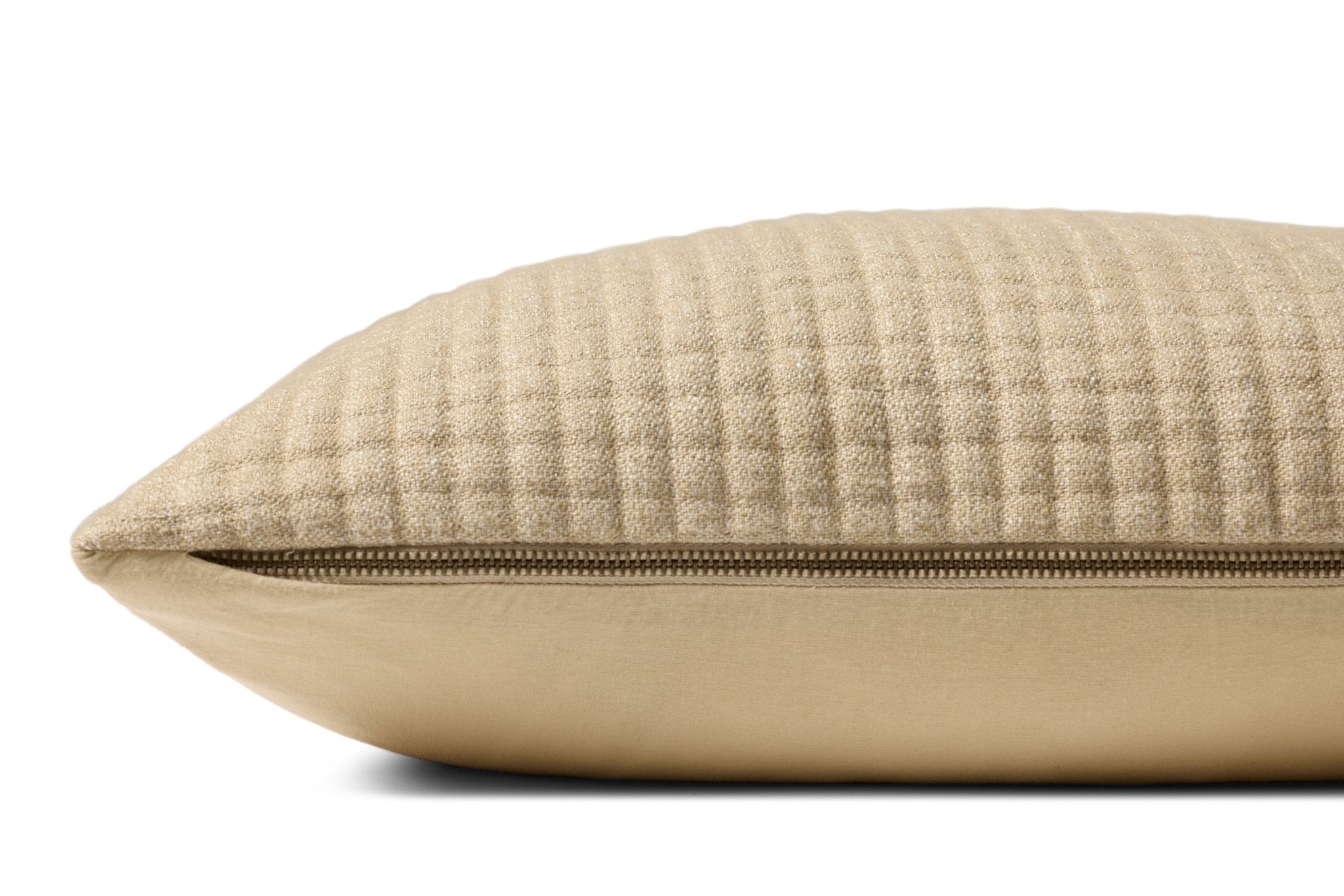 Jeremiah Brent x Loloi Christopher Natural 13'' x 21'' Pillow Cover Only White Cliff Studio Throw Pillows