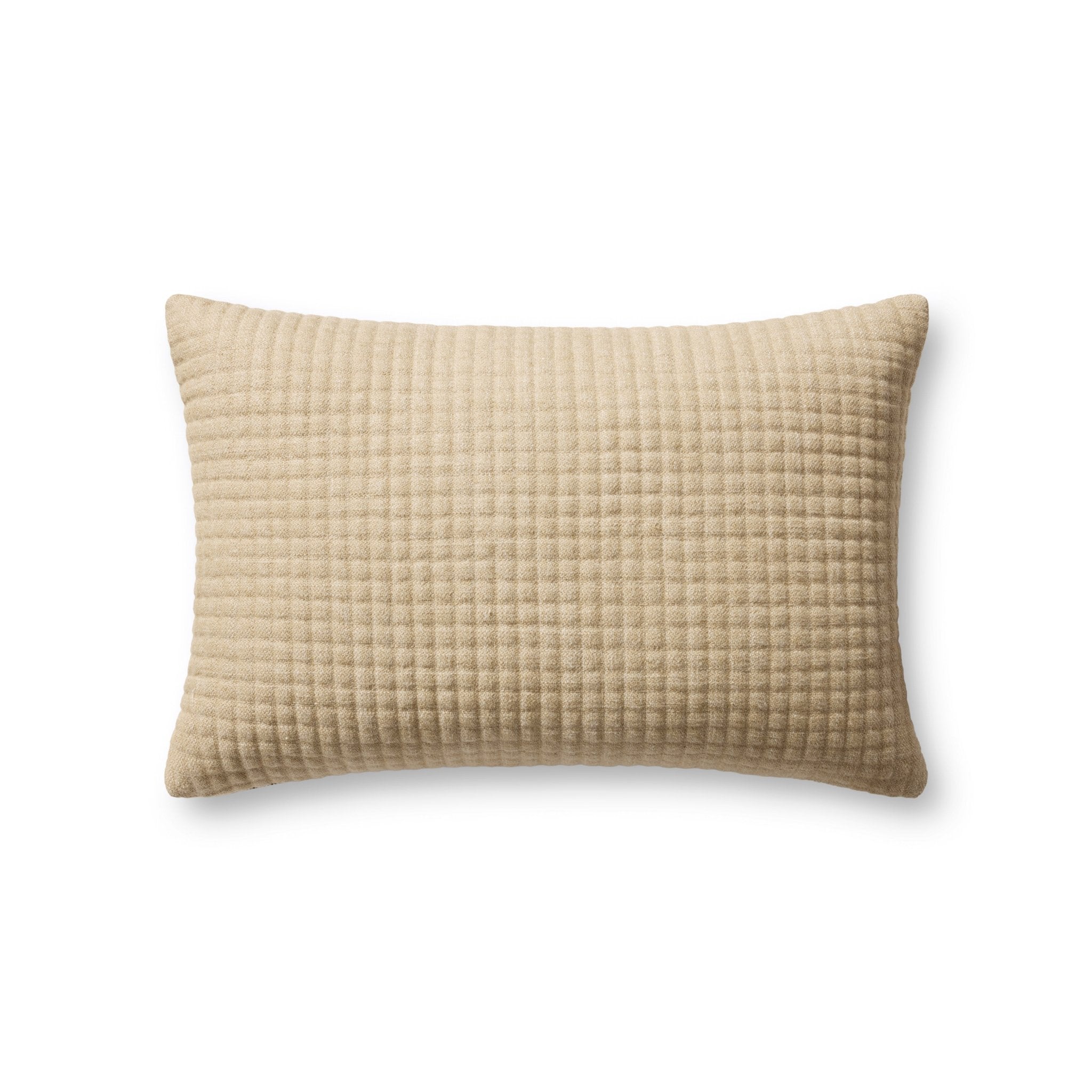 Jeremiah Brent x Loloi Christopher Natural 13'' x 21'' Pillow Cover Only White Cliff Studio Throw Pillows