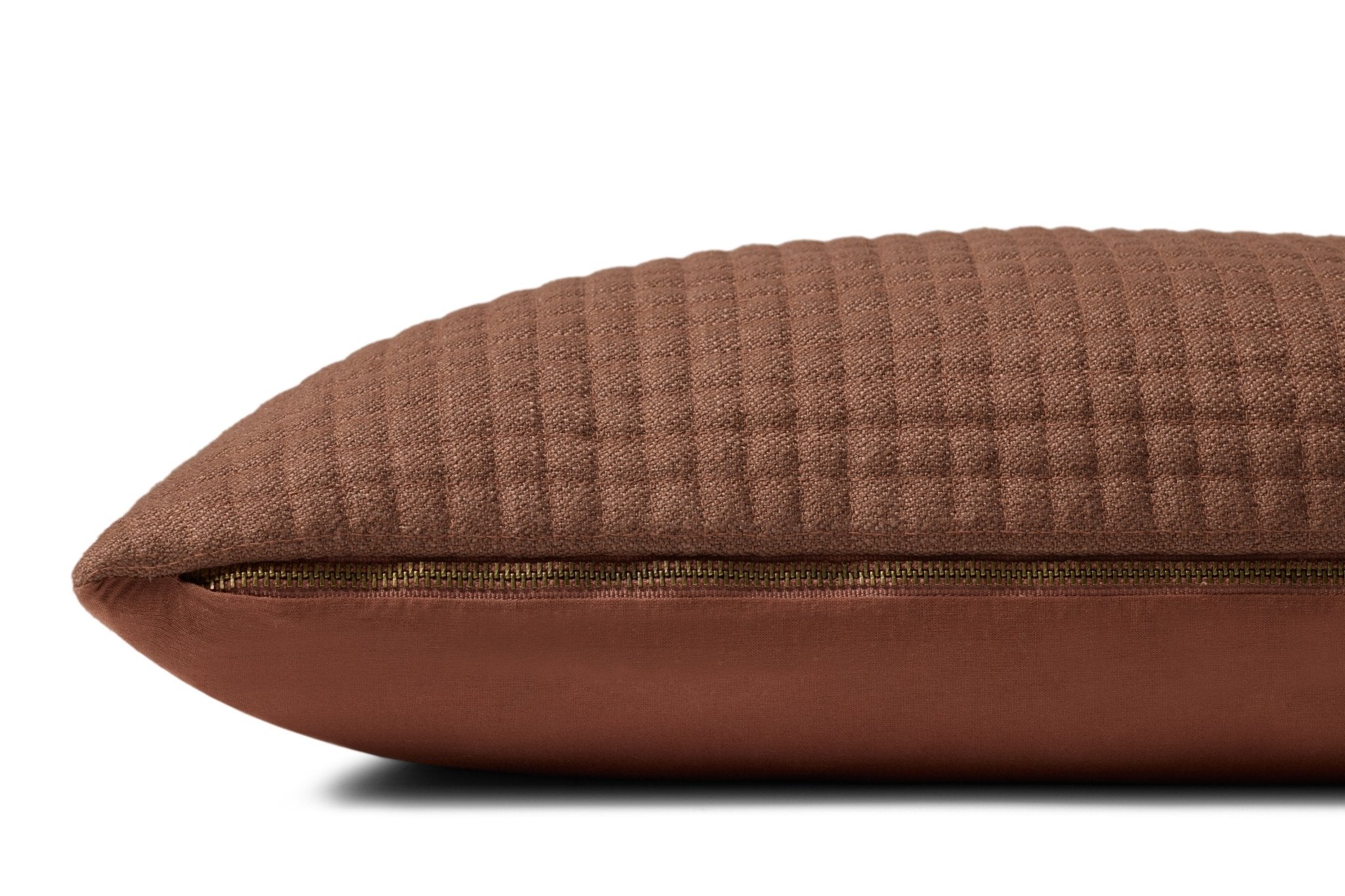 Jeremiah Brent x Loloi Christopher Rust 12'' x 27'' Pillow Cover Only White Cliff Studio Throw Pillows