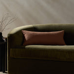 Jeremiah Brent x Loloi Christopher Rust 12'' x 27'' Pillow Cover Only White Cliff Studio Throw Pillows