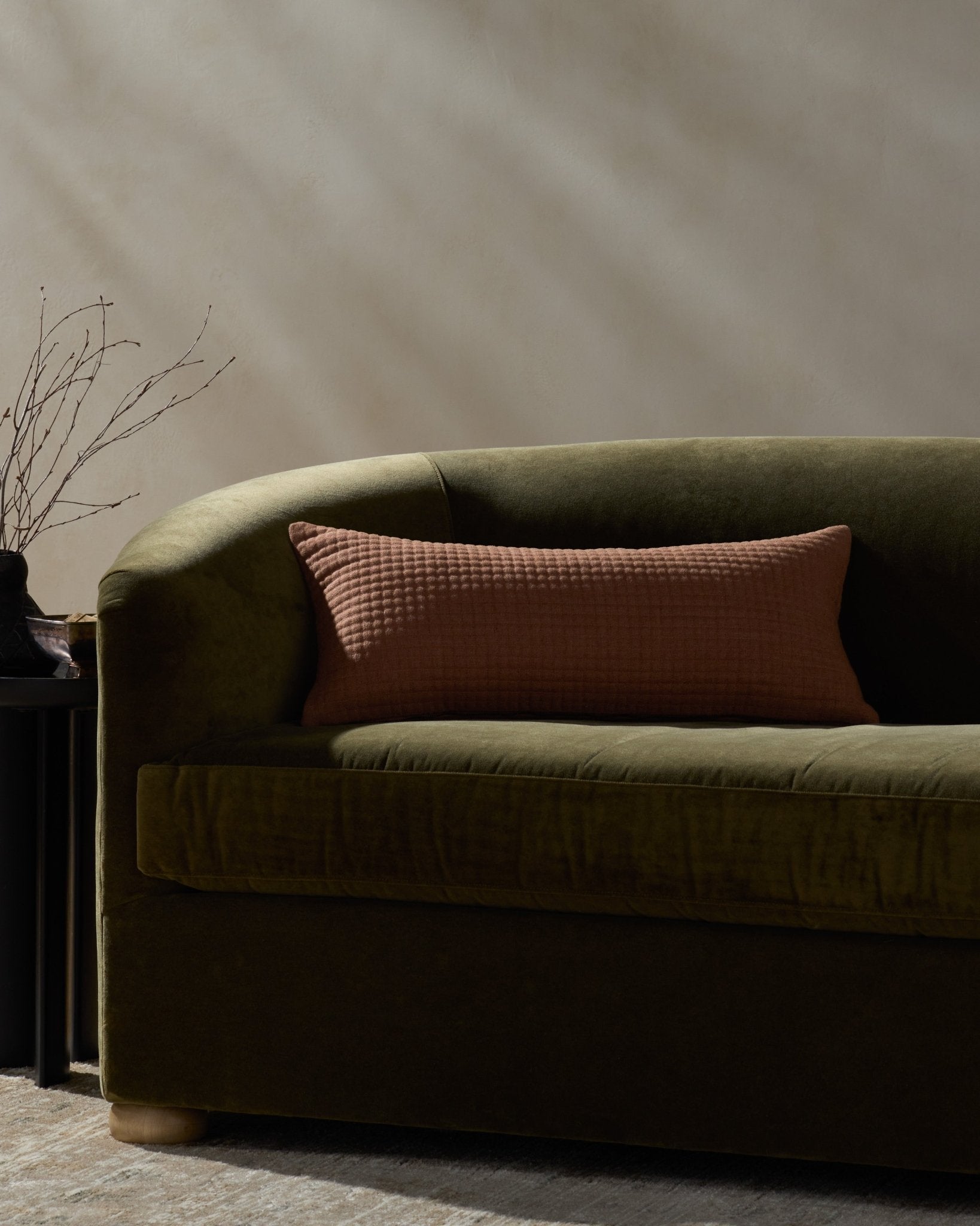 Jeremiah Brent x Loloi Christopher Rust 12'' x 27'' Pillow Cover Only White Cliff Studio Throw Pillows