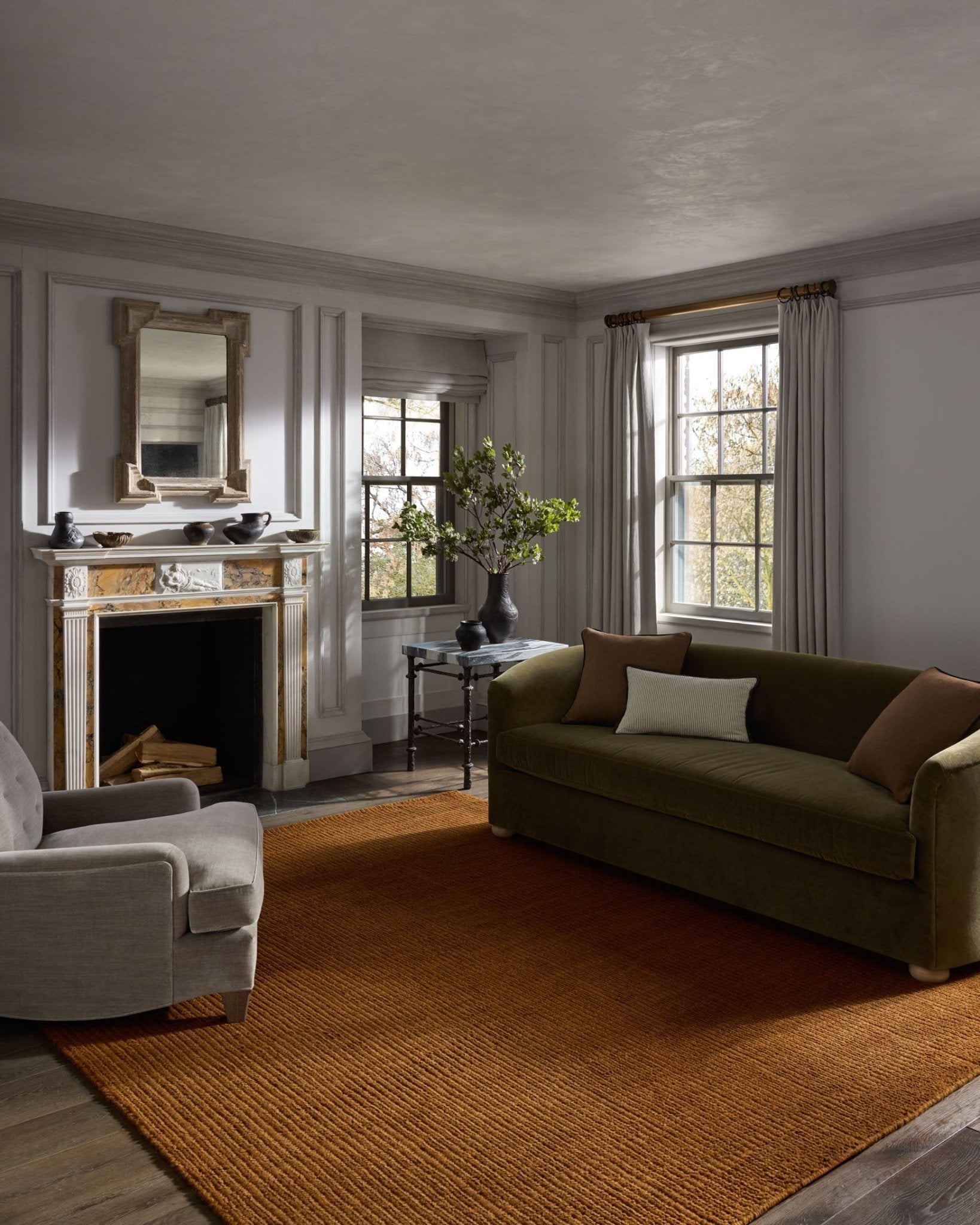 Jeremiah Brent x Loloi Greenwich Gold Rug White Cliff Studio Rugs