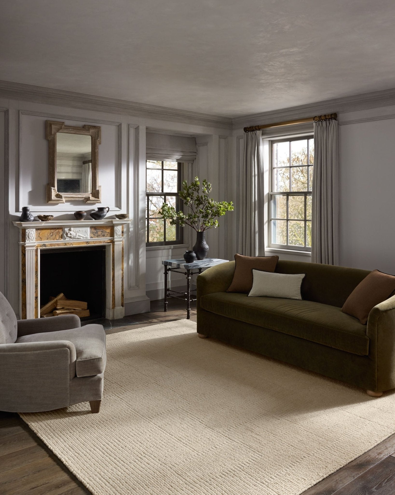 Jeremiah Brent x Loloi Greenwich Ivory Rug White Cliff Studio Rugs