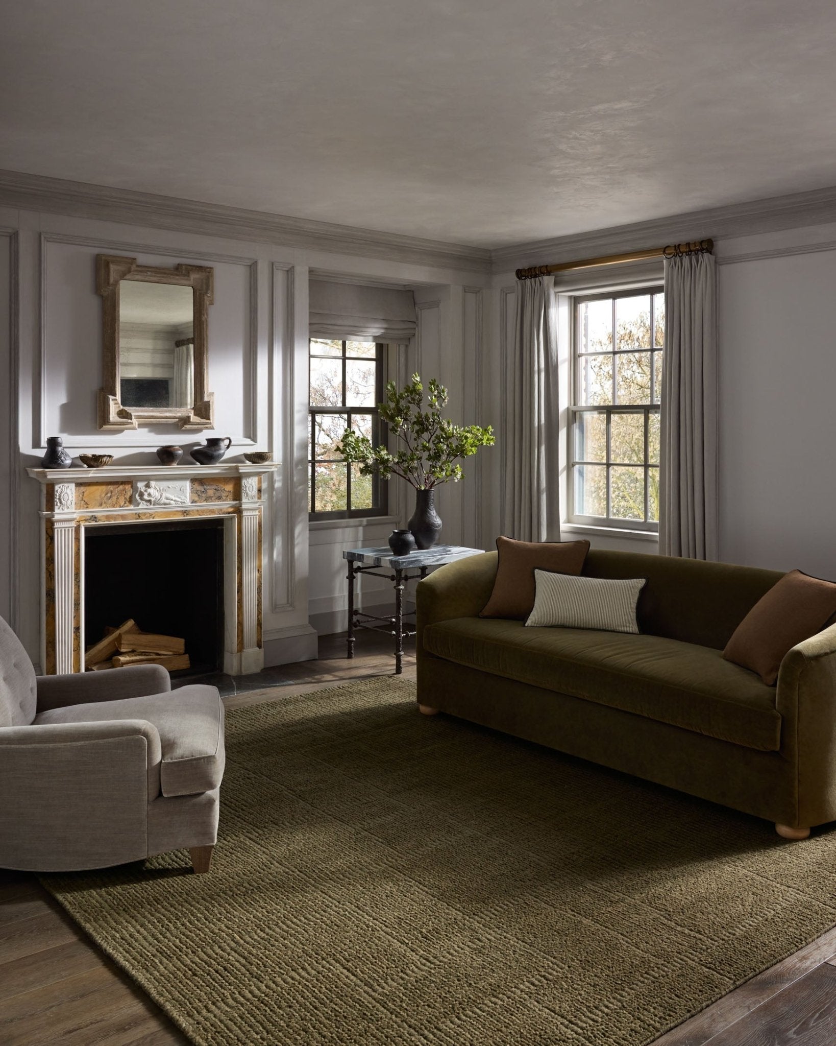 Jeremiah Brent x Loloi Greenwich Sage Rug White Cliff Studio Rugs