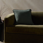 Jeremiah Brent x Loloi Hudson Blue / Black 20'' x 20'' Pillow Cover Only White Cliff Studio Throw Pillows