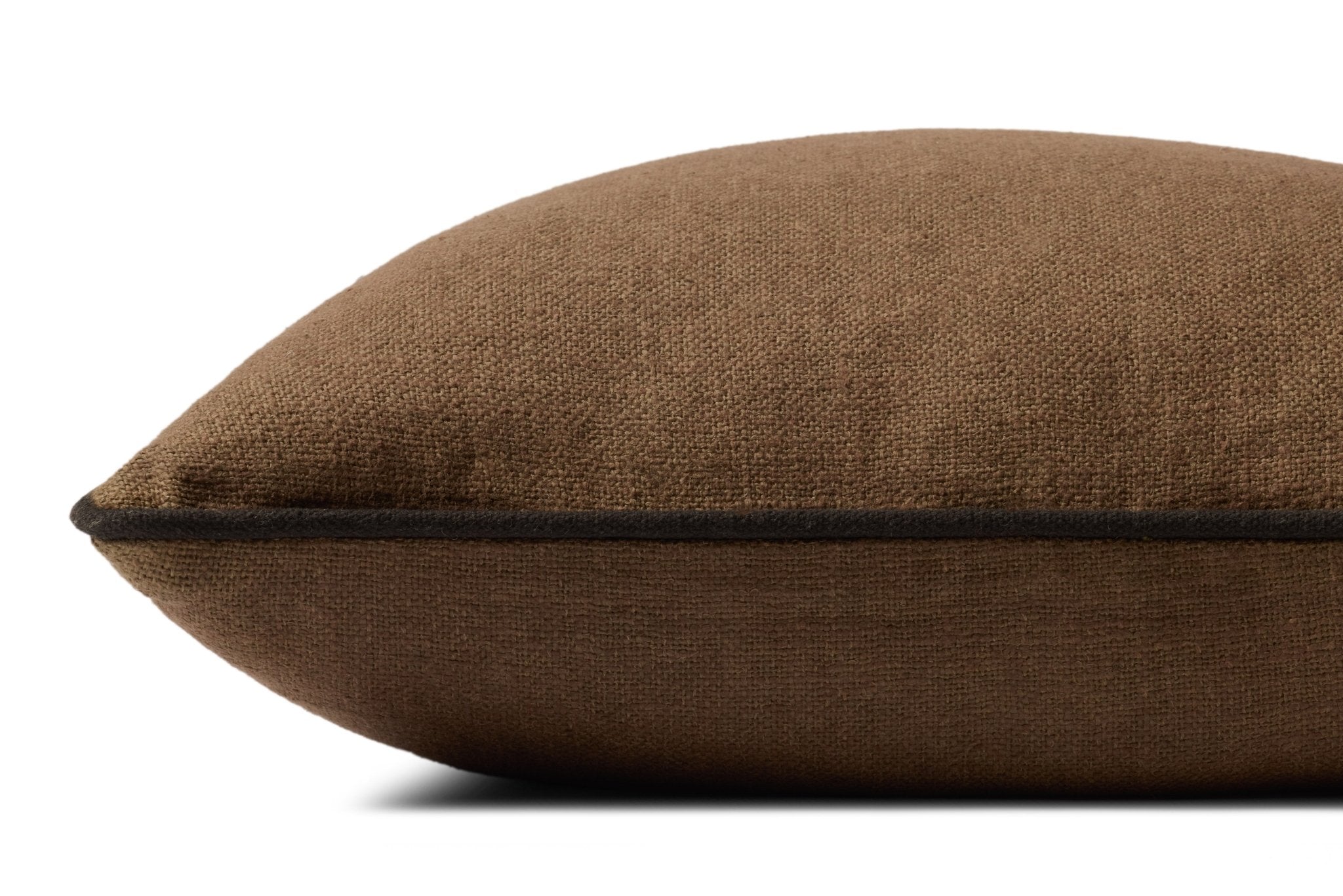 Jeremiah Brent x Loloi Hudson Brown / Black 20'' x 20'' Pillow Cover Only White Cliff Studio Throw Pillows