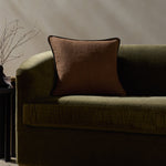 Jeremiah Brent x Loloi Hudson Brown / Black 20'' x 20'' Pillow Cover Only White Cliff Studio Throw Pillows