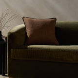 Jeremiah Brent x Loloi Hudson Brown / Black 20'' x 20'' Pillow Cover Only White Cliff Studio Throw Pillows