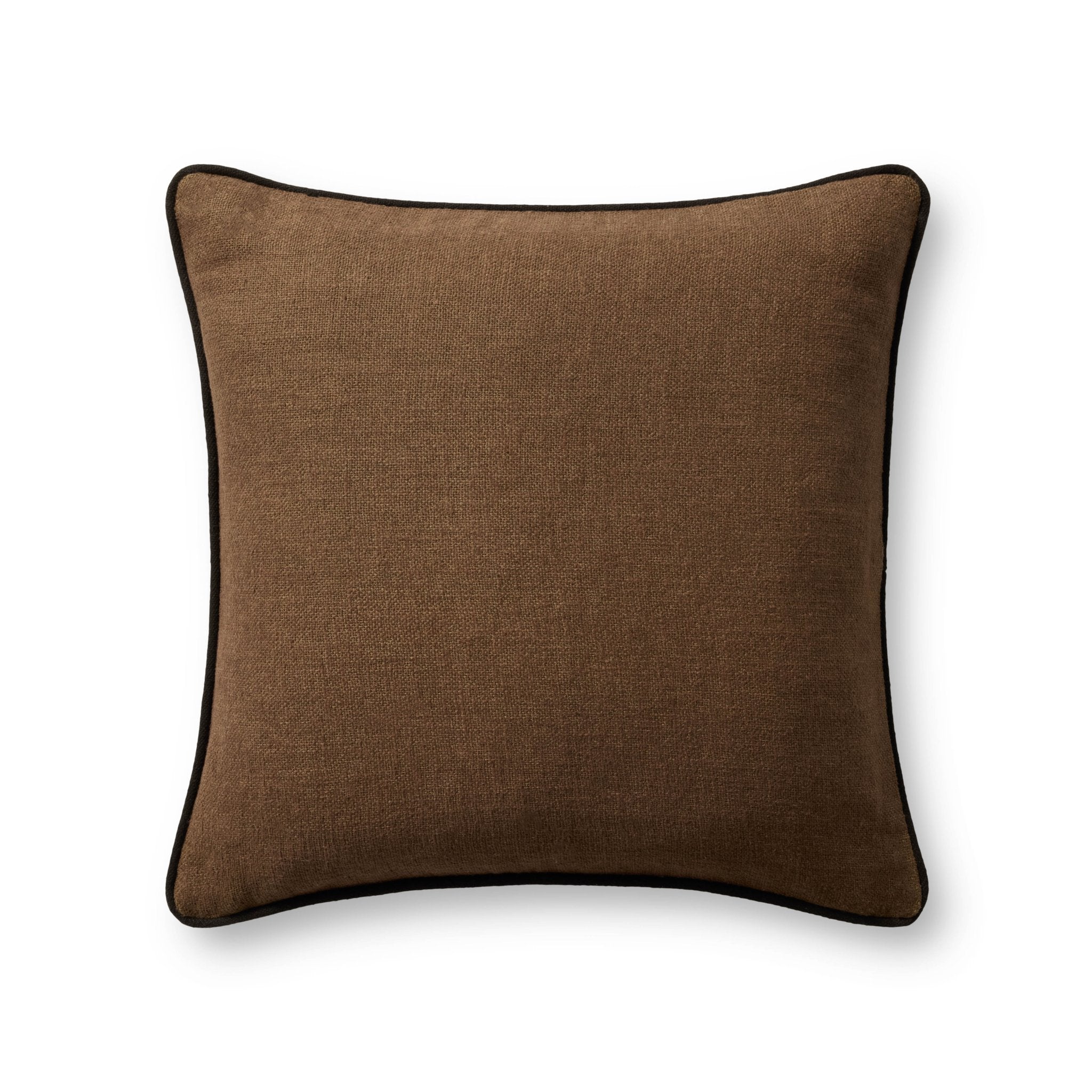 Jeremiah Brent x Loloi Hudson Brown / Black 20'' x 20'' Pillow Cover Only White Cliff Studio Throw Pillows