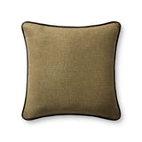 Jeremiah Brent x Loloi Hudson Green / Black 20'' x 20'' Pillow Cover Only White Cliff Studio Throw Pillows