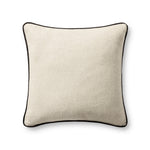 Jeremiah Brent x Loloi Hudson Natural / Black 20'' x 20'' Pillow Cover Only White Cliff Studio Throw Pillows