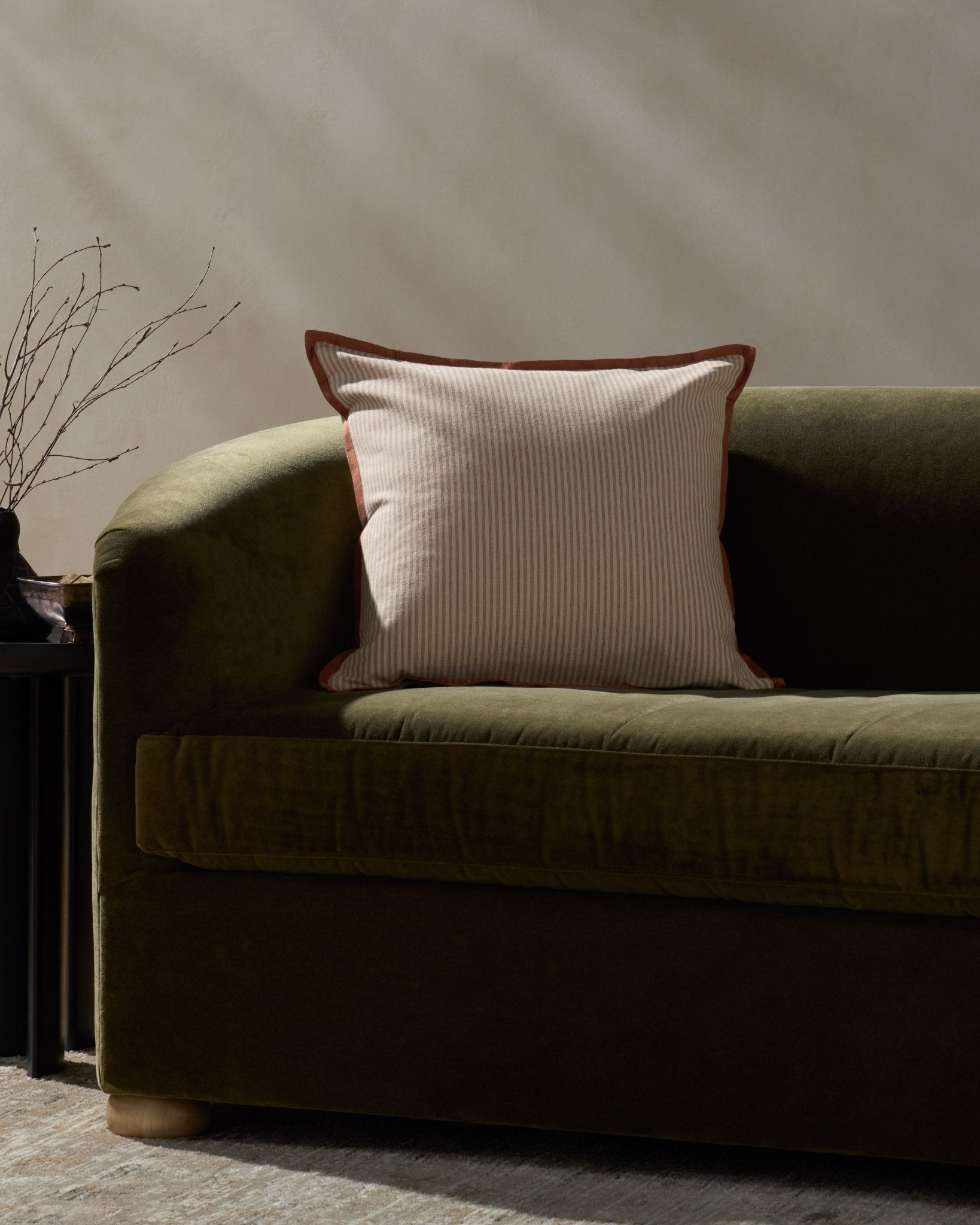 Jeremiah Brent x Loloi Leroy Brown 13'' x 21'' Pillow Cover Only White Cliff Studio Throw Pillows