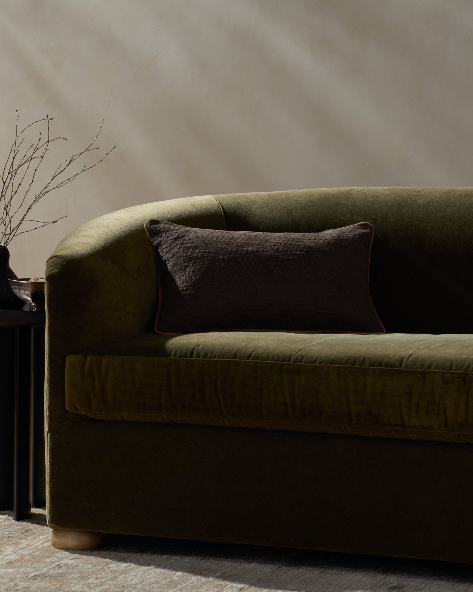 Jeremiah Brent x Loloi Leroy Brown 13'' x 21'' Pillow Cover Only White Cliff Studio Throw Pillows