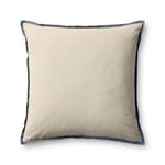 Jeremiah Brent x Loloi Sullivan Natural / Blue 22'' x 22'' Pillow Cover Only White Cliff Studio Pillow
