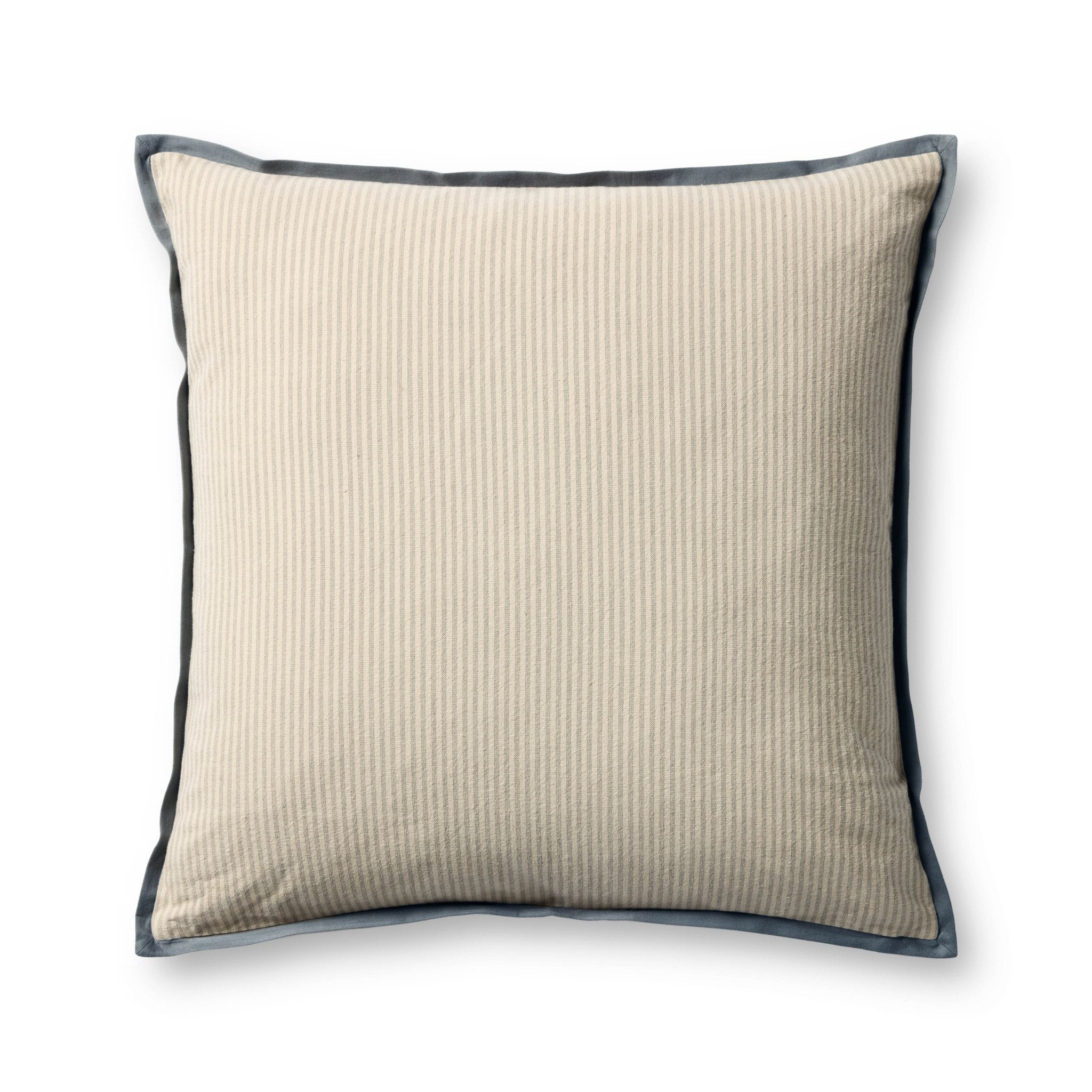 Jeremiah Brent x Loloi Sullivan Natural / Blue 22'' x 22'' Pillow Cover Only White Cliff Studio Pillow