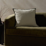 Jeremiah Brent x Loloi Sullivan Natural / Blue 22'' x 22'' Pillow Cover Only White Cliff Studio Pillow