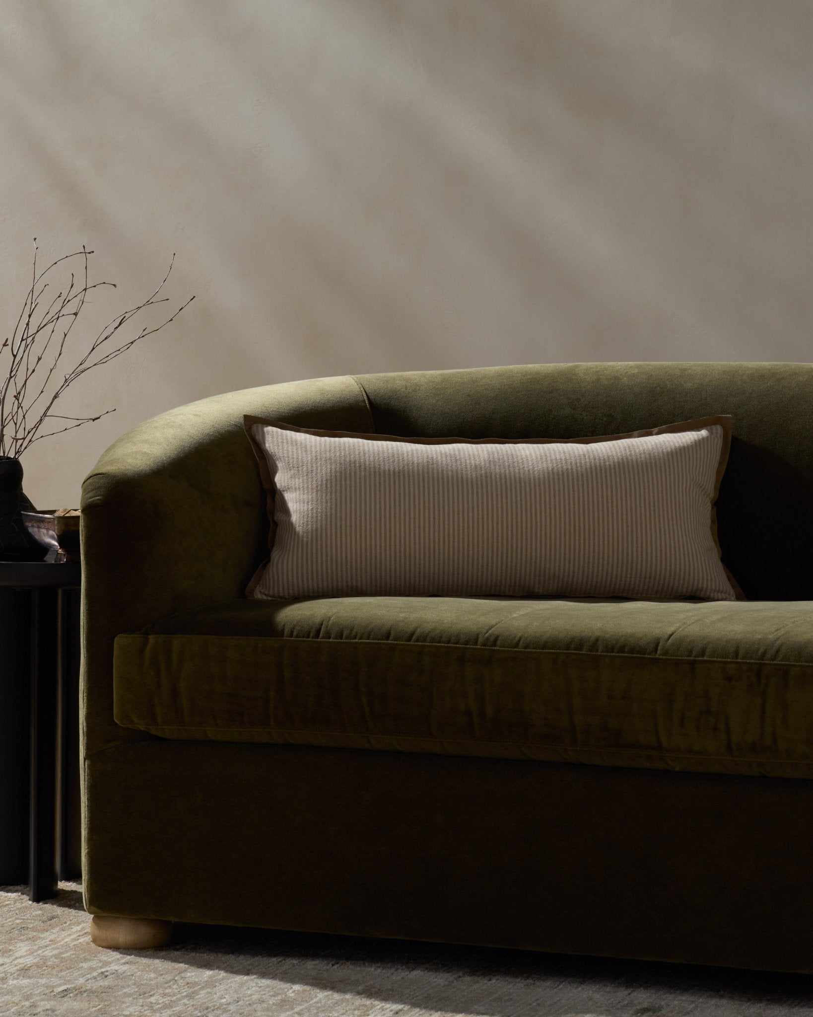 Jeremiah Brent x Loloi Sullivan Natural / Brown 12'' x 27'' Pillow Cover Only White Cliff Studio Pillow