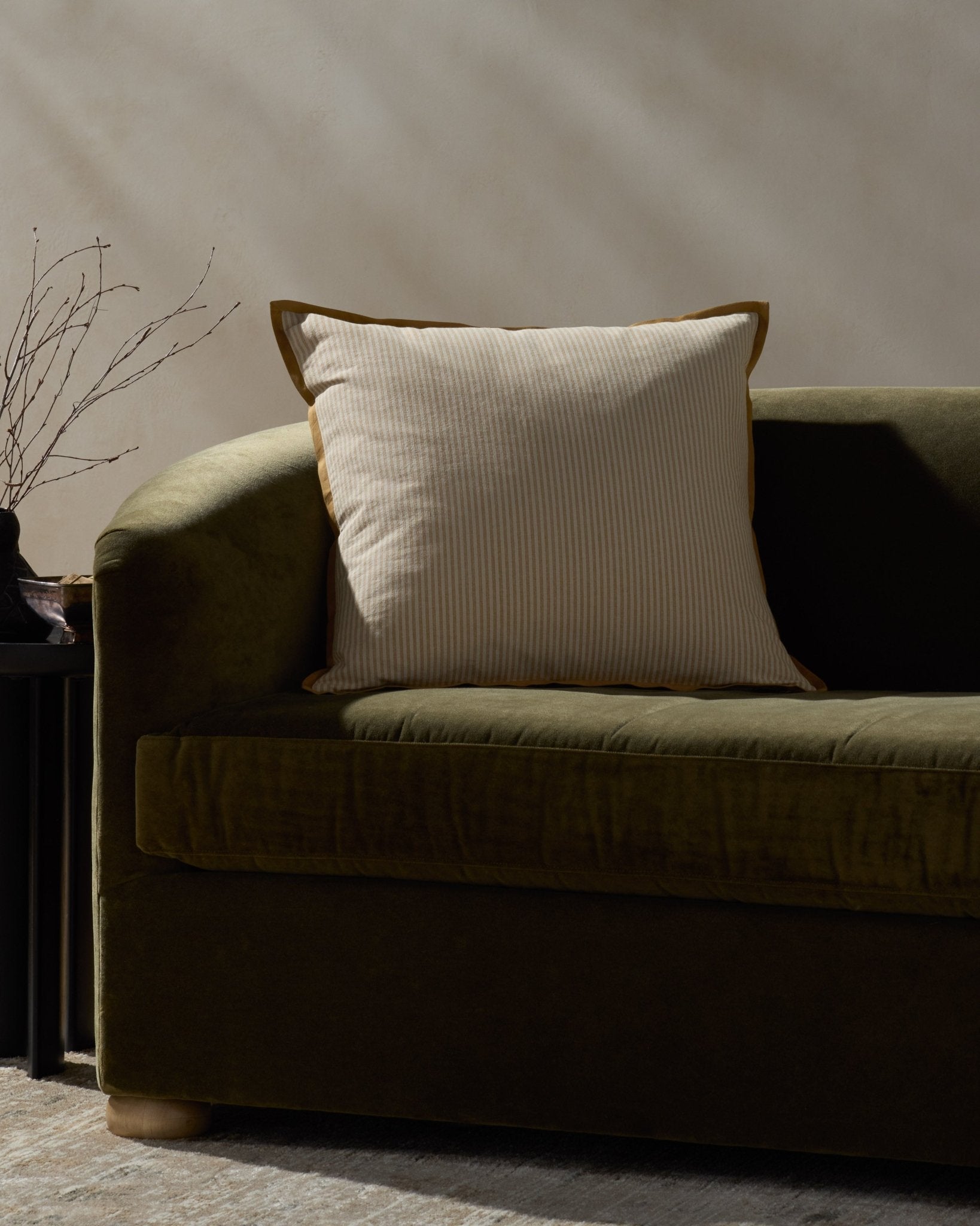 Jeremiah Brent x Loloi Sullivan Natural / Gold 22'' x 22'' Pillow Cover Only White Cliff Studio Pillow