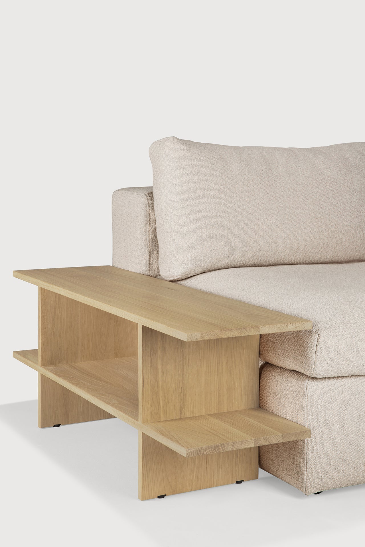 Kabuki side table - oak - rectangular White Cliff Studio Side Table