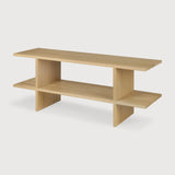 Kabuki side table - oak - rectangular White Cliff Studio Side Table