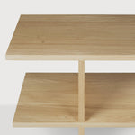 Kabuki side table - oak - rectangular White Cliff Studio Side Table
